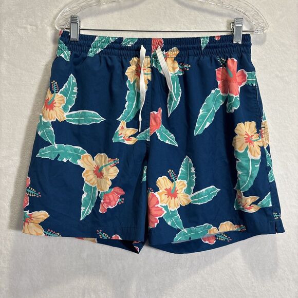 Chubbies Swim Trunks Men's Size Large Floral Reefs Bathing Suit Shorts 5.5" - Picture 1 of 16
